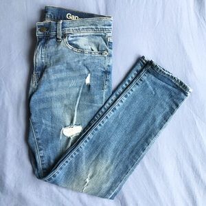 Gap 1969 Distressed Jeans Soft Relaxed Mid-Rise